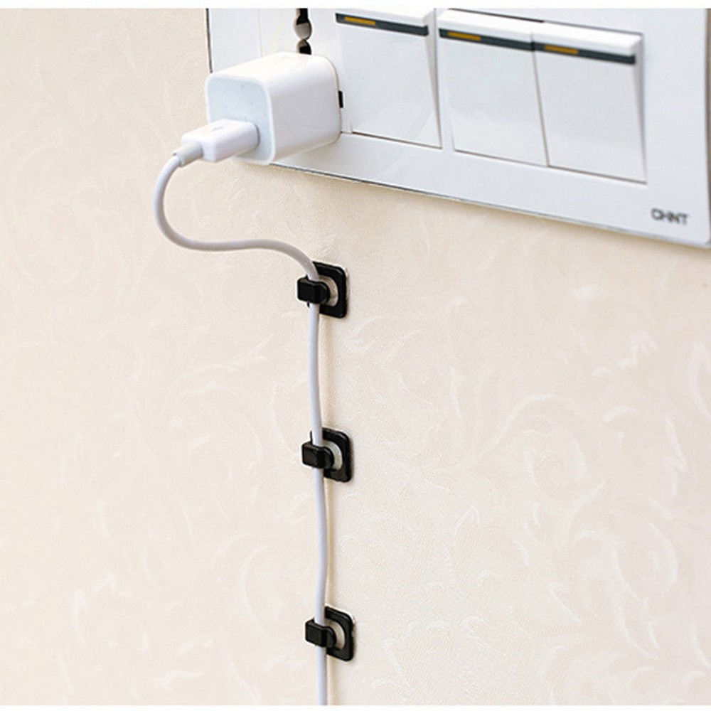 Bộ 18 kẹp giữ dây cáp gọn gàng ngăn nắp bằng chất liệu ABS