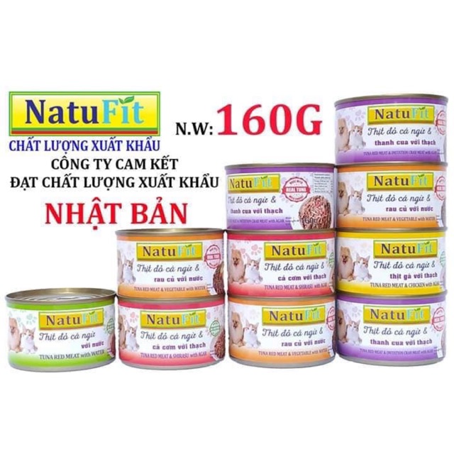 Pate NatuFit cho mèo 160g