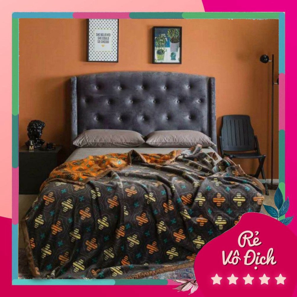 CHĂN TUYẾT NHUNG ĐẮP MÙA ĐÔNG  2 MẶT CỰC ẤM 2KG7