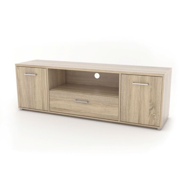 Kệ tivi gỗ công nghiệp màu trầm, gỗ MDF dành cho ngôi nhà ấm cúng và hạnh phúc 160x35x45cm