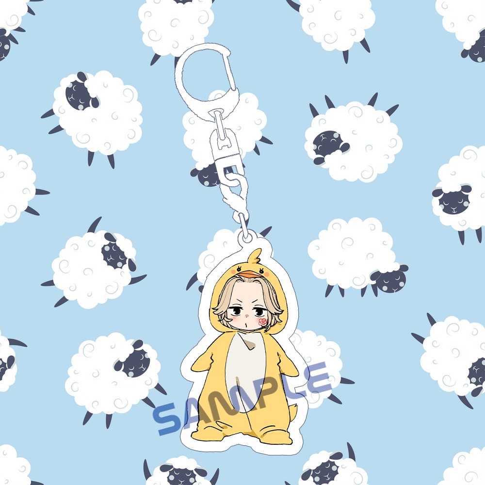 Móc khóa MIKEY mặc đồ thú TOKYO REVENGERS anime chibi mica trong acrylic