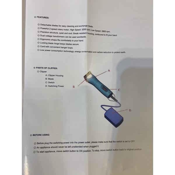 Set tông đơ cắm điện Word Class Laube LB 630 grooming spa chó mèo kèm lưỡi