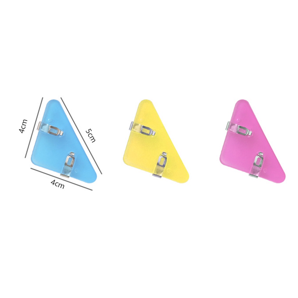 Kẹp Giấy Hình Tam Giác Bằng Nhựa Trong Suốt Dễ Thương
