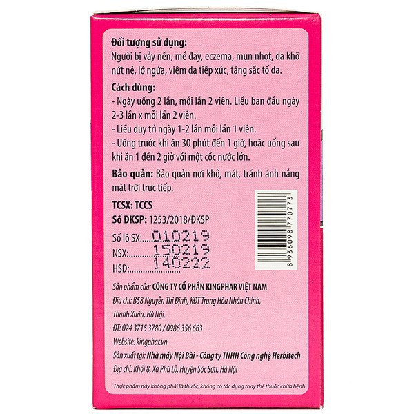 Khang bảo bì – Giảm chứng mề đay, Eczema, mụn nhọt, viêm da tiếp xúc