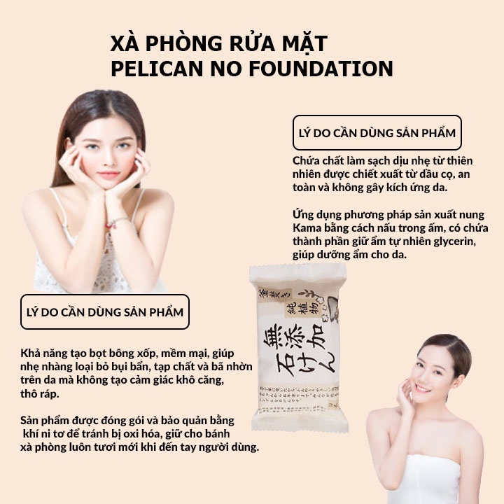 Xà phòng tắm chiết xuất thực vật Pelican Additive Free Soap 85g