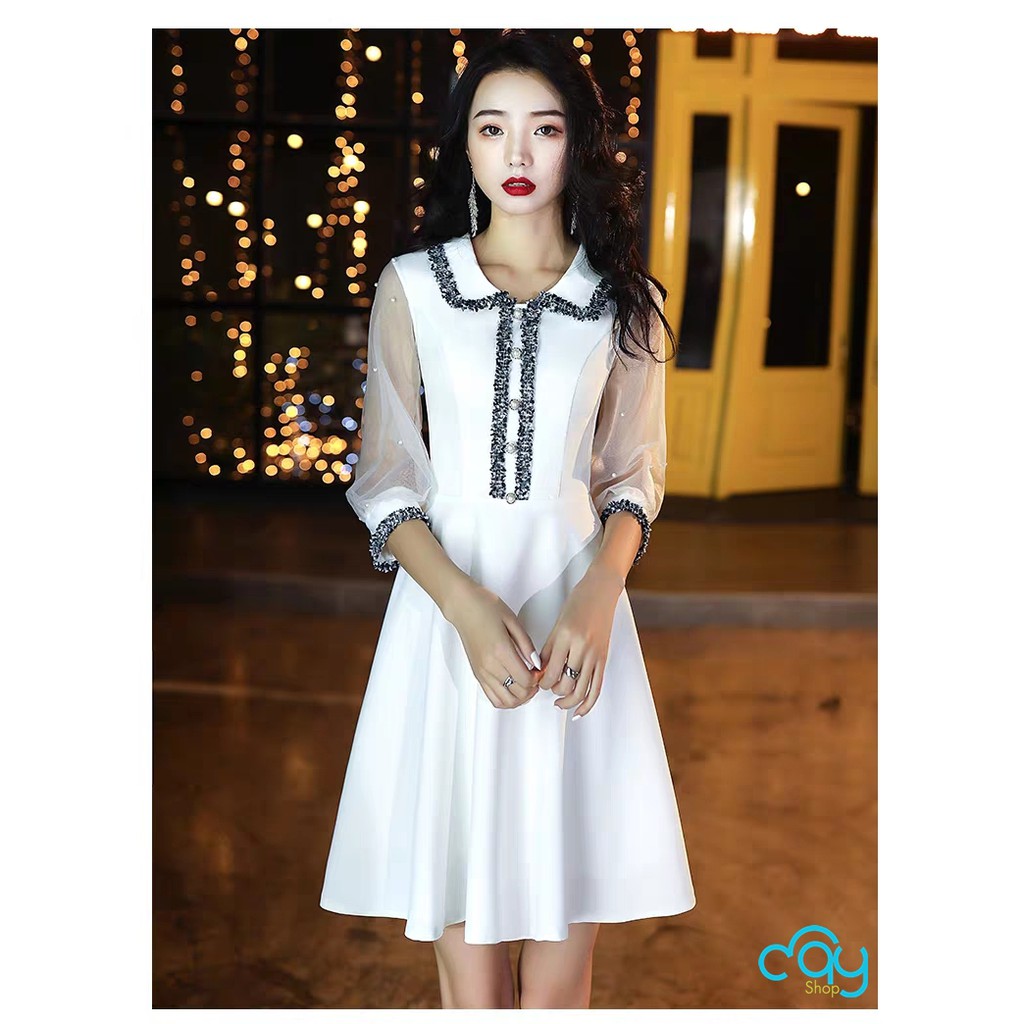 ĐẦM TAY LƯỚI THIẾT KẾ CAO CẤP ĐỦ SIZE S,M,L,XL,XXL - K1