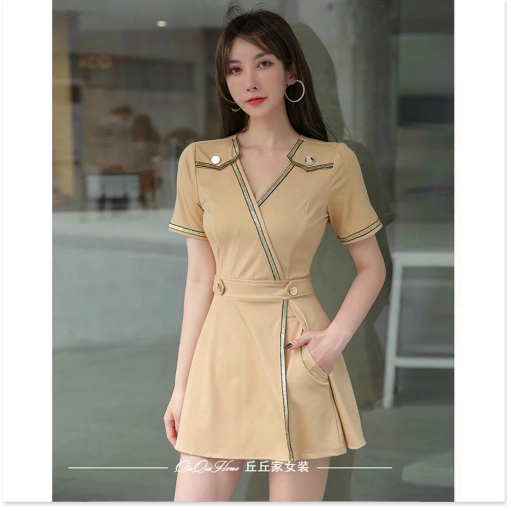 Set đính nút poly 2 da ngắn cực xinh xắn cho các chị em KHANH AN FASHION