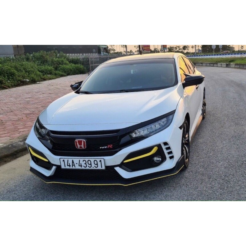 BODY KIT CIVIC TYPE R MẪU MỚI CACBON VIỀN ĐỎ