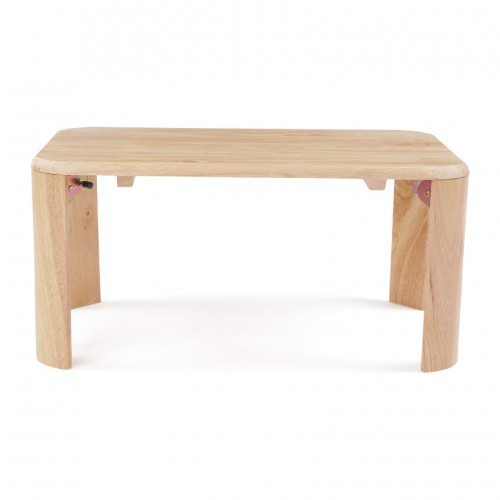 Bàn Trà Gấp Gọn 50x70x30cm Gỗ Cao Su Chân Bánh Mì NỘI THẤT TC205