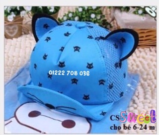 Nón vải cho bé từ 6m- 2 tuổi