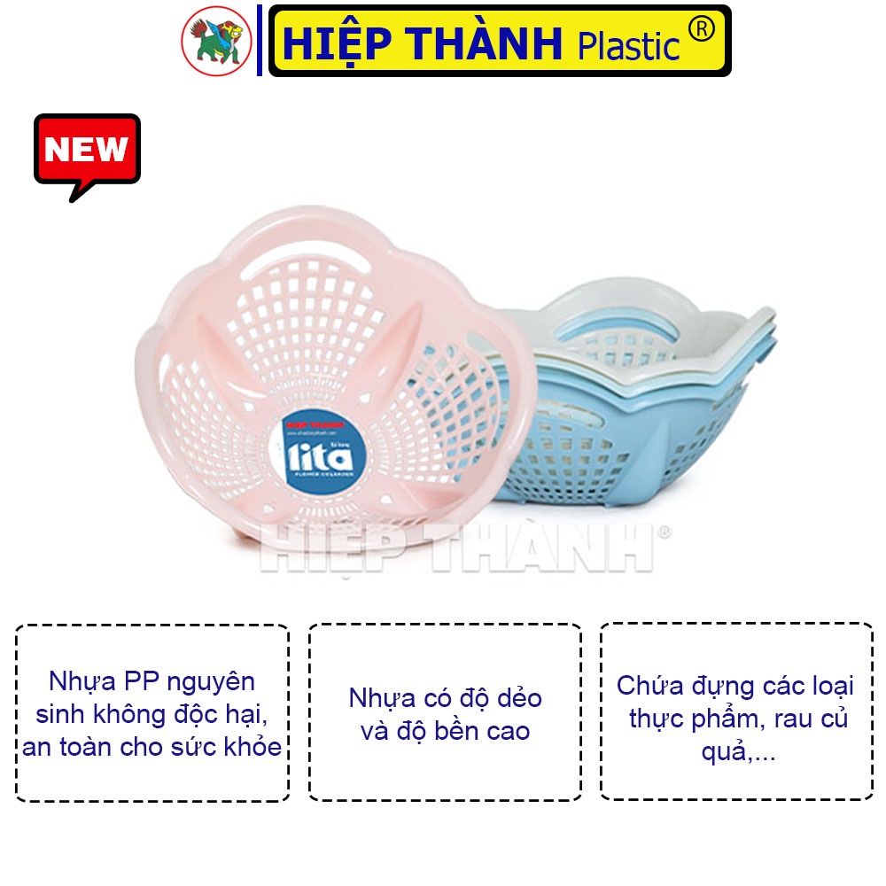 Rổ Bông Cao Cấp Màu Pastel – Rổ Nhựa Gia Dụng Cao Cấp Nhựa Hiệp Thành