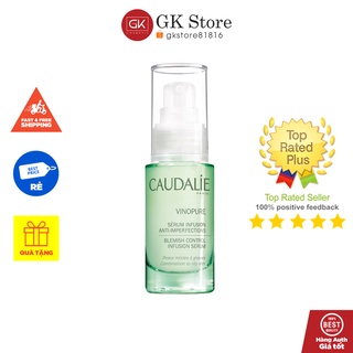 Serum Sửa Chữa Khuyết Điểm, Thu Nhỏ Lỗ Chân Lông - Caudalie Vinopure Serum Infusion Anti-Imperfections 30ml