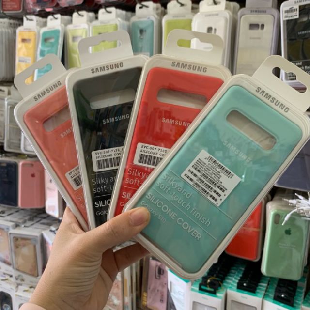 Ốp lưng chống bẩn silicon cover cho Galaxy S10 - Nhiều màu