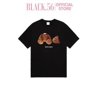 Áo thun nữ PALM ANGEL, áo thun dáng rộng tay lửng cực chất 2020,BLACK56