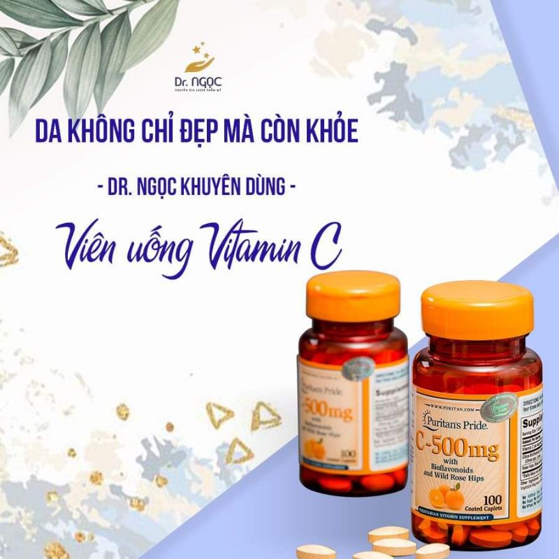 Combo bộ đôi kết hợp giữa serum VTM C KTIMi và viên uống VTM C PURITAN'S Pride giúp giảm thâm sáng da từ trong ra ngoài.