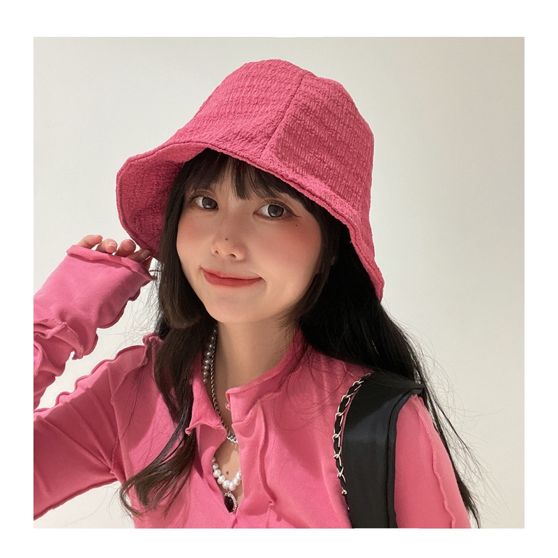 -🍊 Mũ nón bucket họa tiết dập nổi phong cách Ulzzang