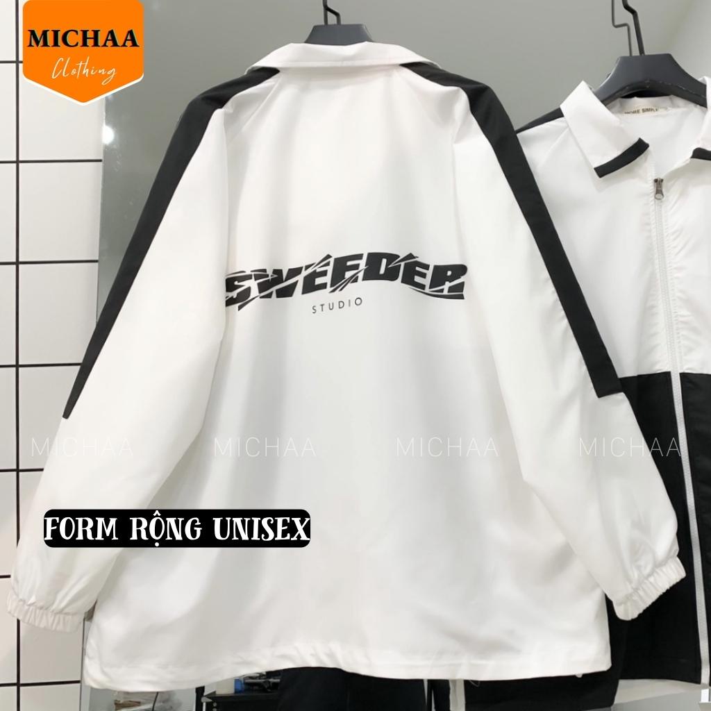Áo Khoác Bomber Dù SWEEDER Nam Nữ Ulzzang Unisex Kiểu Form Rộng 2 Lớp Jacket - MICHAA