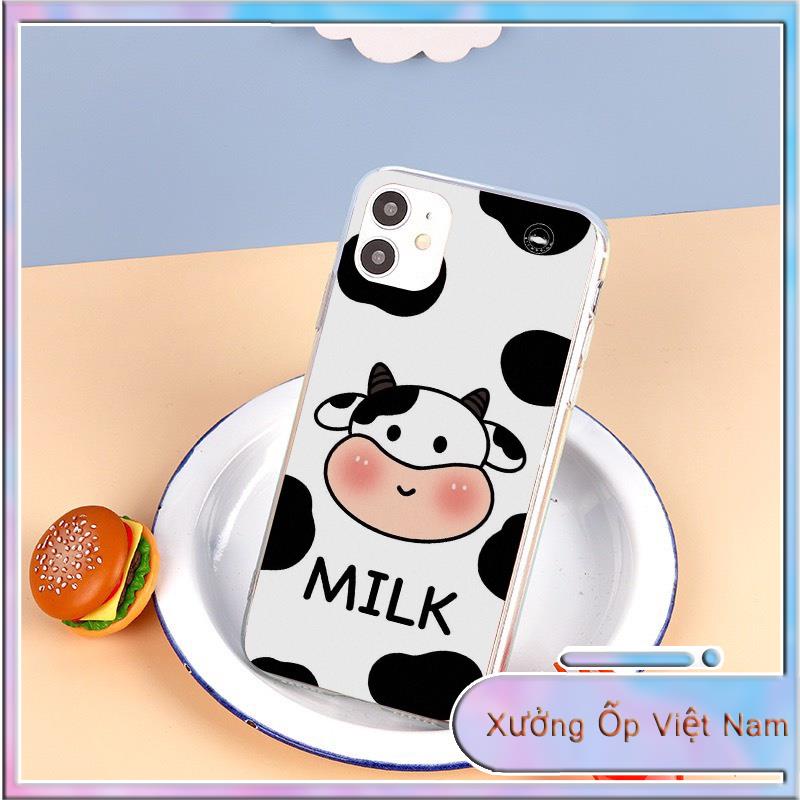 Ốp điện thoại TPU Bò Sữa 6 6S 6Plus 6S Plus 7 8 7Plus 8Plus X XSMax 11 ProMax XR - Xưởng Ốp Việt Nam M846