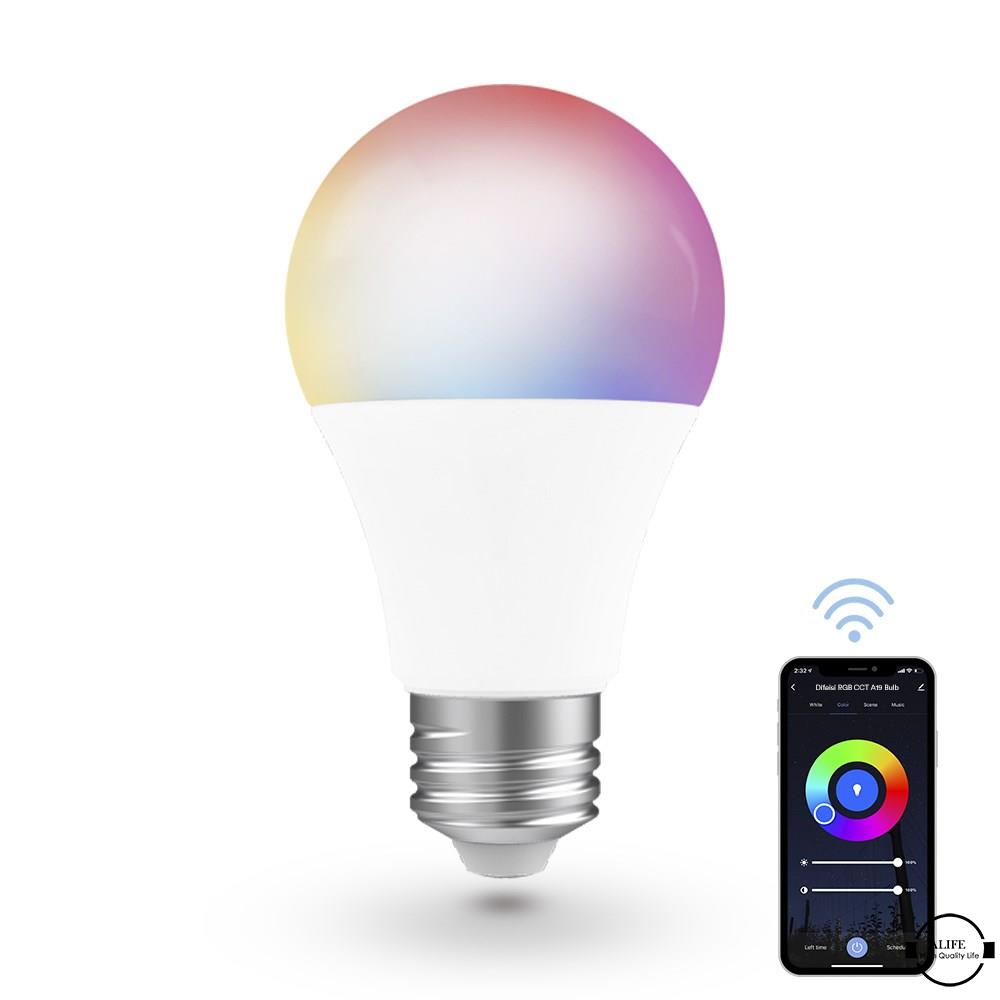 Bóng Đèn Led Alife A19 E26 9w Rgb Điều Khiển Bằng Ứng Dụng Điện Thoại Alexa Google Assistant