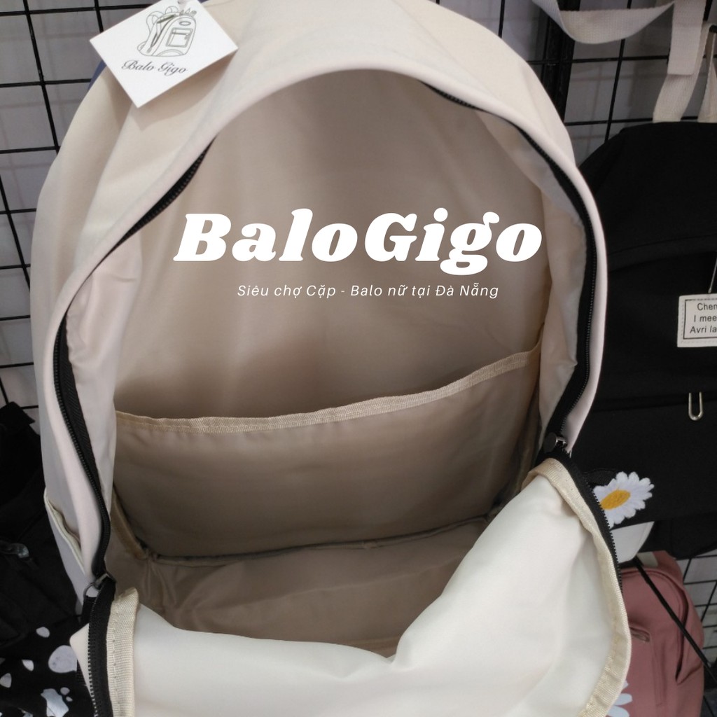 Balo Basic đơn giản vải trơn chống thấm nước G240 - BaloGigo