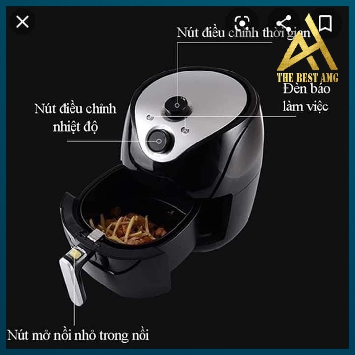 Nồi Chiên Không Dầu Đa Năng Chống Dính Điện Tử SOKANY 8009 Dung Tích 4,8 Lít
