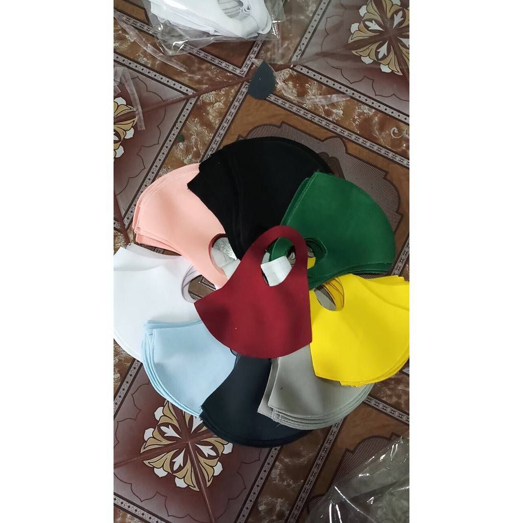 Khẩu Trang 3D Vải  Su Công Nghệ HQ Siêu bền được chọn màu | BigBuy360 - bigbuy360.vn