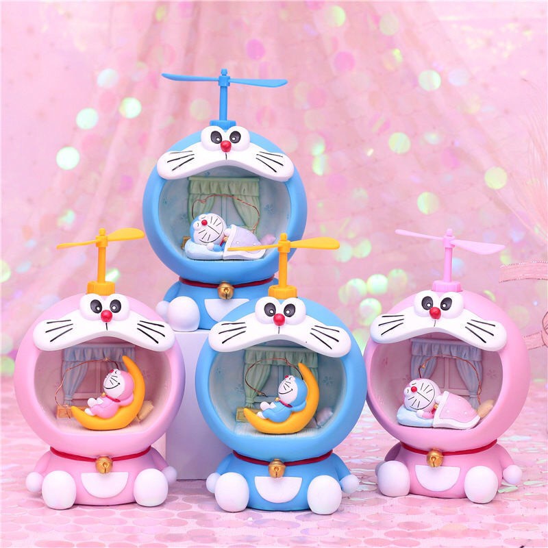Đèn ngủ Doraemon trang trí phòng và làm quà tặng xinh xắn, Đèn ngủ LED Doremon 4 mẫu đáng yêu