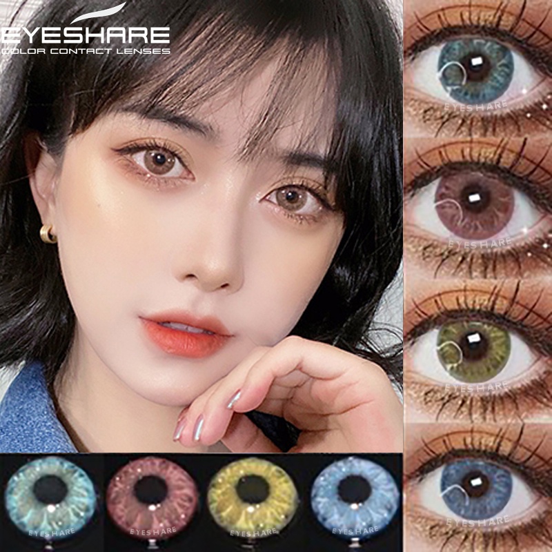 EYESHARE [Hàng mới về] Cặp 2 kính áp tròng gem jewel màu sắc tự nhiên