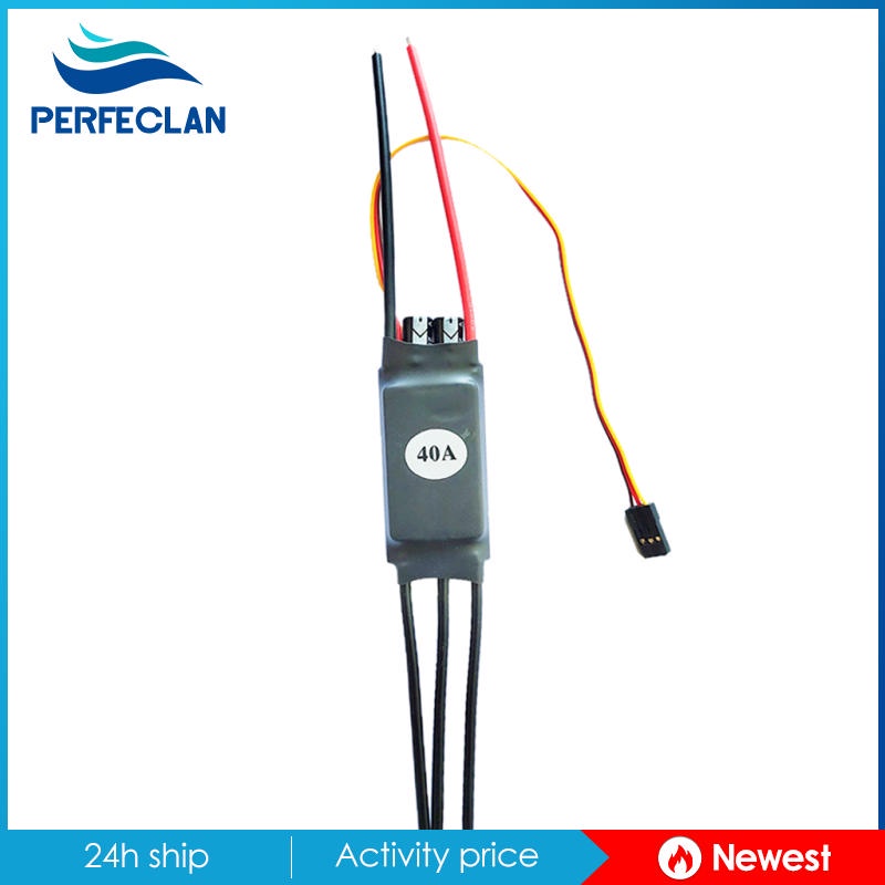 Bộ Điều Tốc Không Chổi Than Hai Chiều 20-60A Chuyên Dụng Cho Tàu Điều Khiển Từ Xa 2-4S 20A