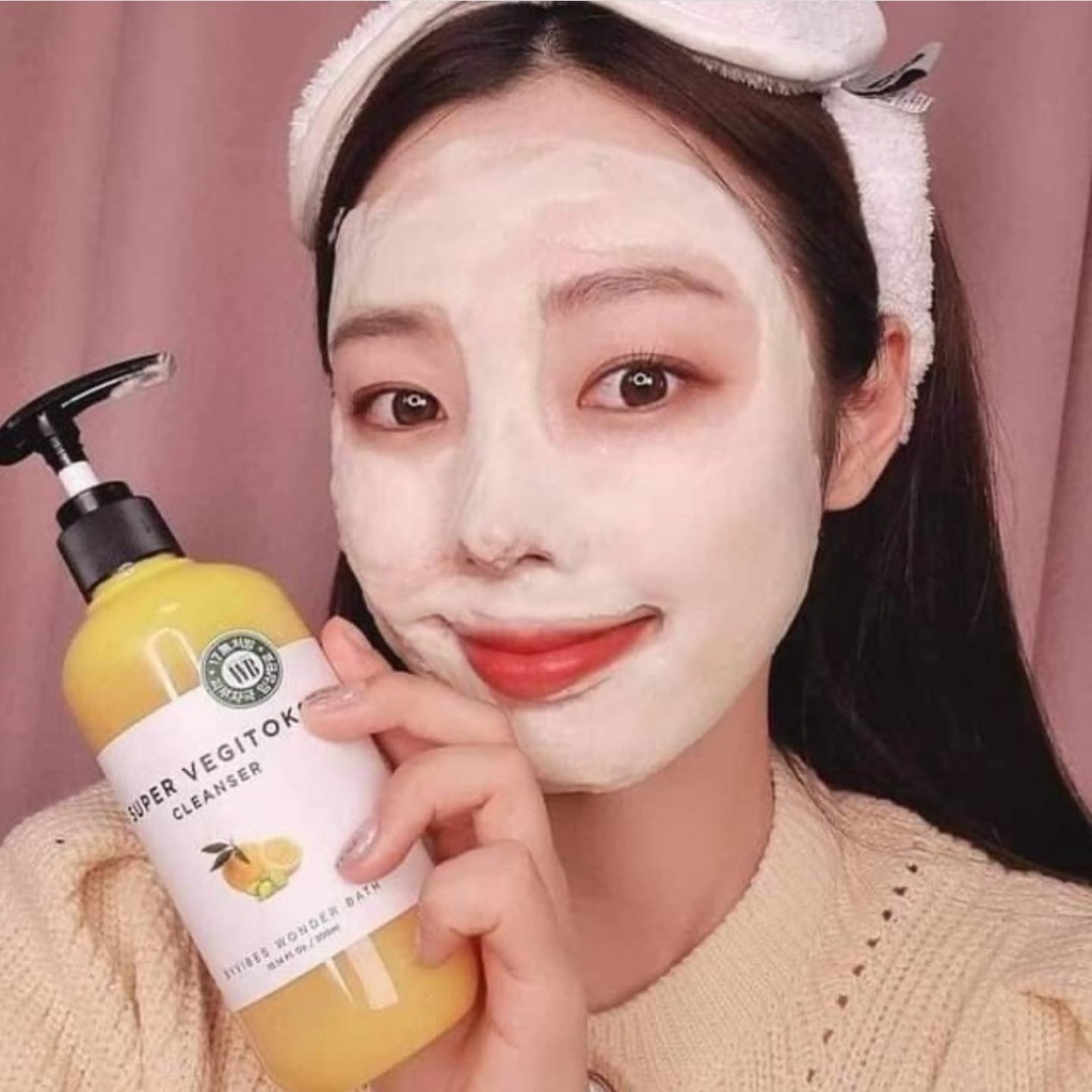 SỮA RỬA MẶT RAU CỦ- CAM CHANH- SUPER VEGITOKS CLEANSER