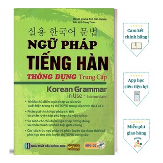 Sách - ngữ pháp tiếng hàn thông dụng trình độ trung cấp