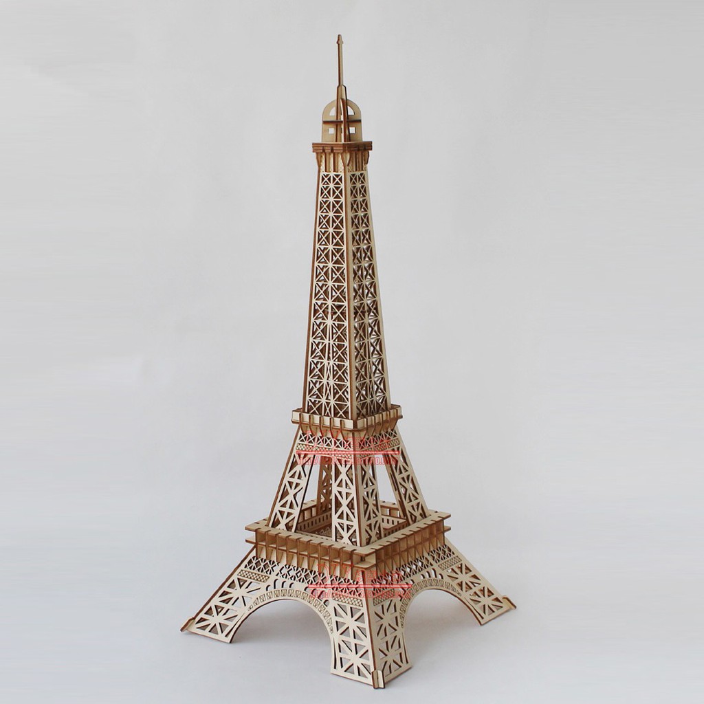 Đồ chơi lắp ráp gỗ 3D Mô hình Tháp Eiffel Laser