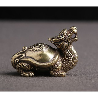 Tượng Long Quy bằng đồng - 🎁FREESHIP🎁Tượng đồng phụ kiện tiểu cảnh, bàn trà, trang trí bonsai, bàn làm việc