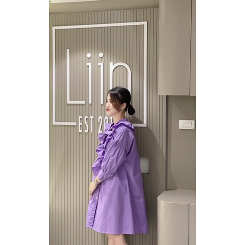 LIIN - Váy xuông tay lửng cổ bèo | BigBuy360 - bigbuy360.vn