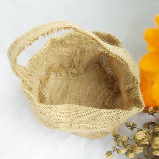 Giỏ Bố Đựng Củ Hạt Vải Thô Vintage