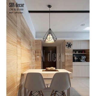 Đèn thả kim cương kèm bóng edison