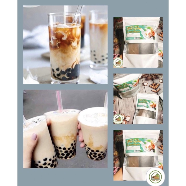TRÀ SỮA TỰ PHA KEM TRỨNG DỪA NƯỚNG