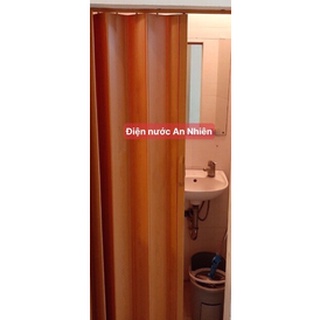 Cửa nhựa xếp nhà tắm kích thước 80x1m8 70x1m8 80x2m 1mx2m