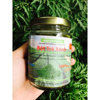 Bột trà xanh nguyên chất 100gr làm từ lá trà xanh handmade