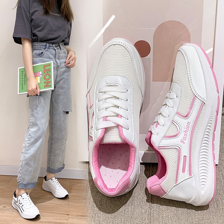 Giày thể thao nữ động trẻ trung Sneakers💥, giày thể thao phong cách Hàn Quốc màu trắng | BigBuy360 - bigbuy360.vn