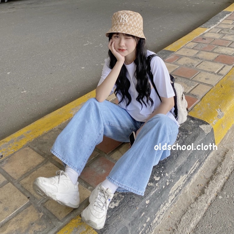 đơn 99K] QUẦN JEANS SUÔNG HÀN QUỐC Q3100 (ảnh thật/sẵn)