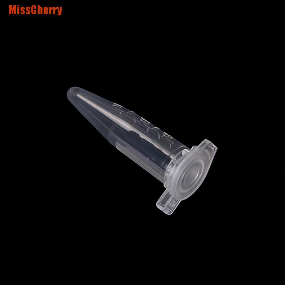 [MissCherry] 50X0.5Ml Lab Clear Micro Plastic Test Tube Centrifuge Vial Snap Cap Container Ab,