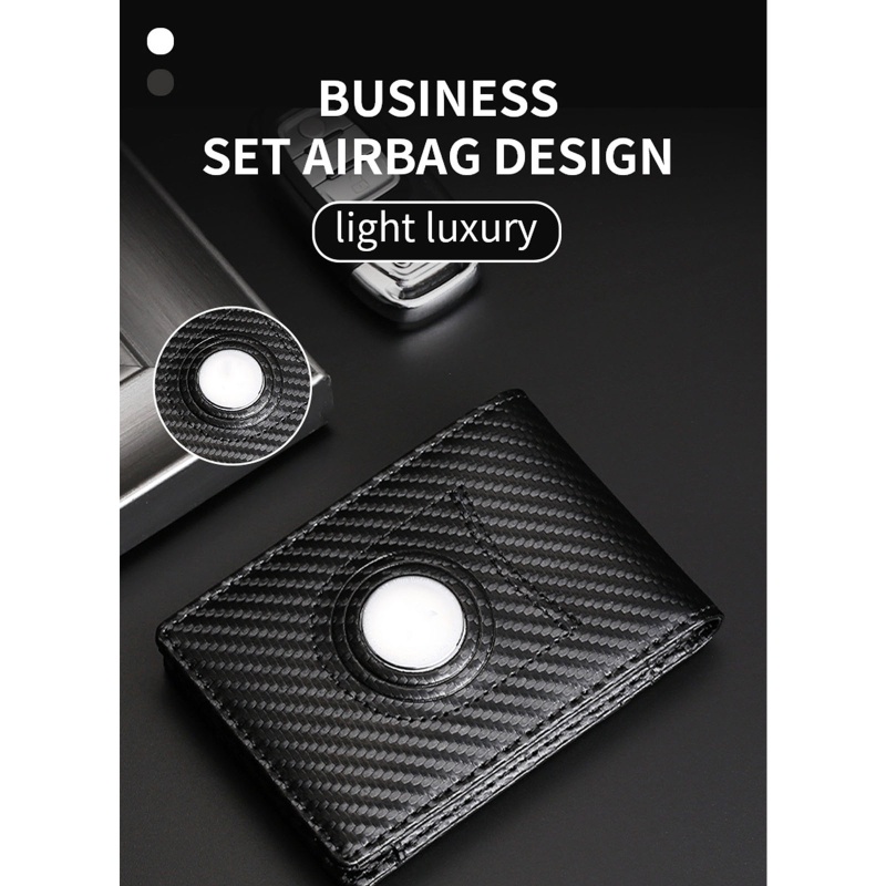 Ốp Điện Thoại Dạng Ví Ngắn Có Ngăn Đựng Thẻ Cho AirTag