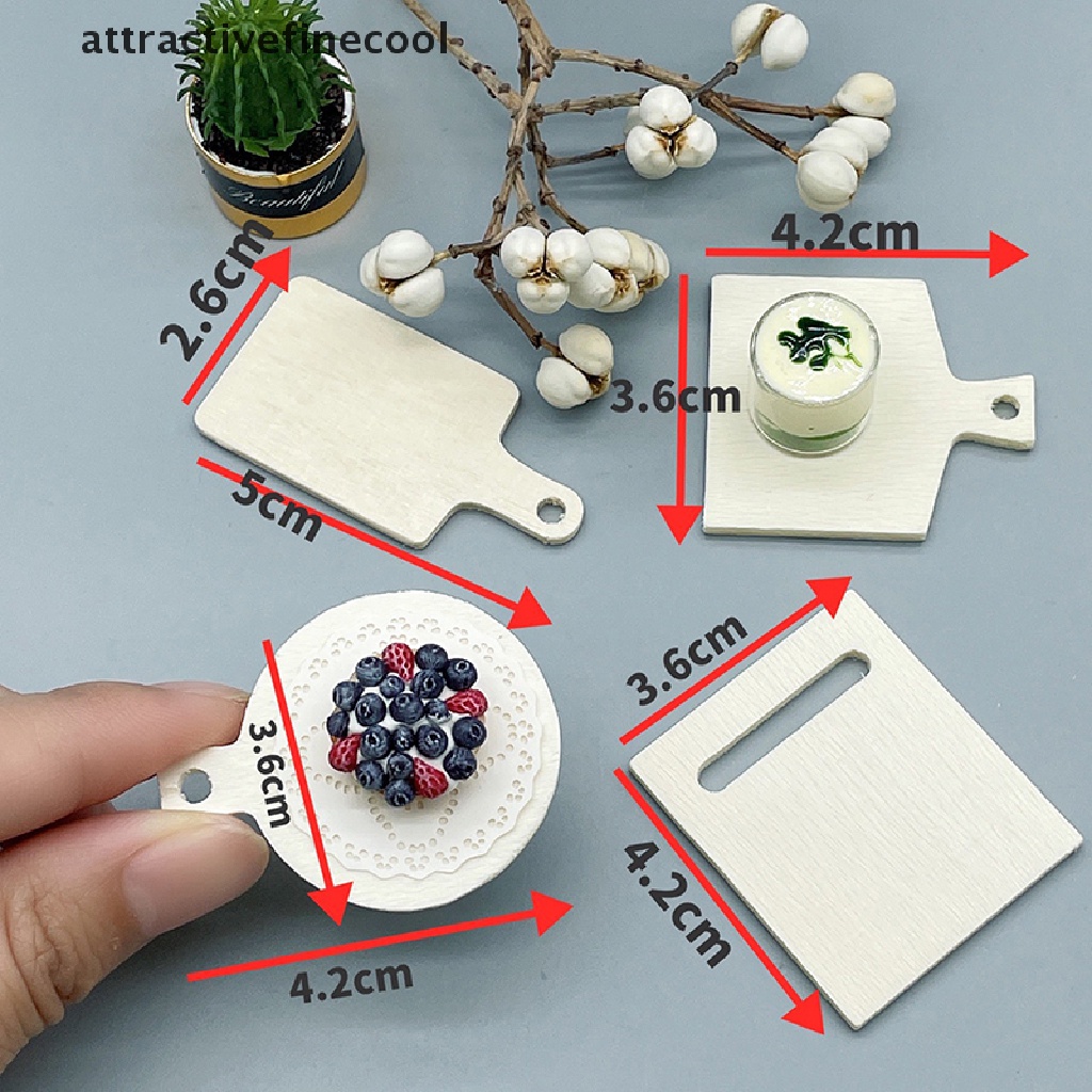 1 Khay Đựng Món Tráng Miệng Trang Trí Nhà Búp Bê 1: 12