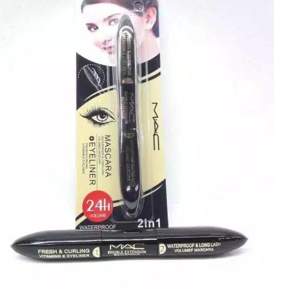 LOREAL REVLON (Hàng Mới Về) Mascara Và Bút Kẻ Mắt 2 Trong 1 Mac Cao Cấp