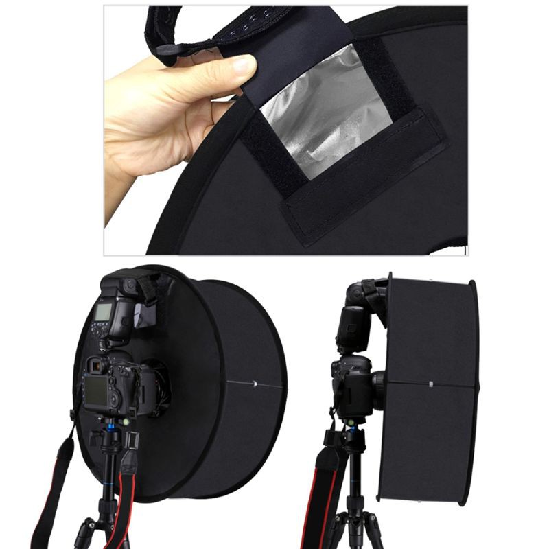 Niki 45cm Ring Softbox Speedlight Round Style Flash Light Shoot Soft box Foldable Soft Flash Light Diffuser lens accessories for cạnon Lens and accessories photography camera accessories camera lens hood shade camera lens hood cover camera accessories cas