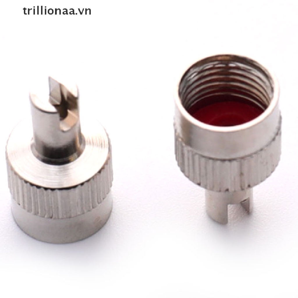 Bộ 8 Nắp Van Có Rãnh Kèm Dụng Cụ Tháo Lõi Cho Xe Hơi Xe Máy