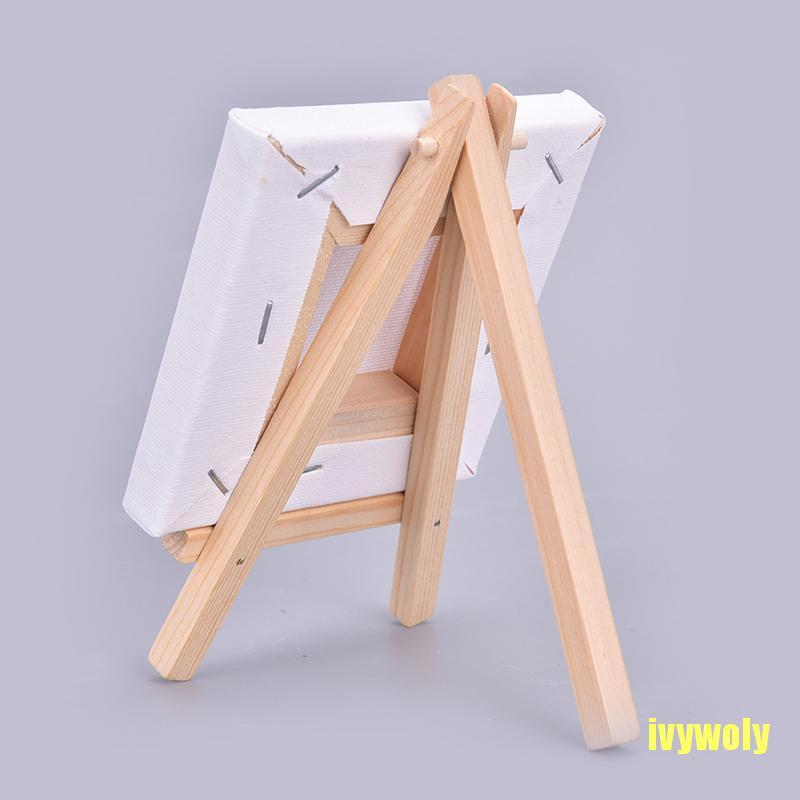 Mô Hình Tranh Vẽ Canvas+Giá Vẽ Gỗ Mini 10cm X 10cm Cho Bé | BigBuy360 - bigbuy360.vn