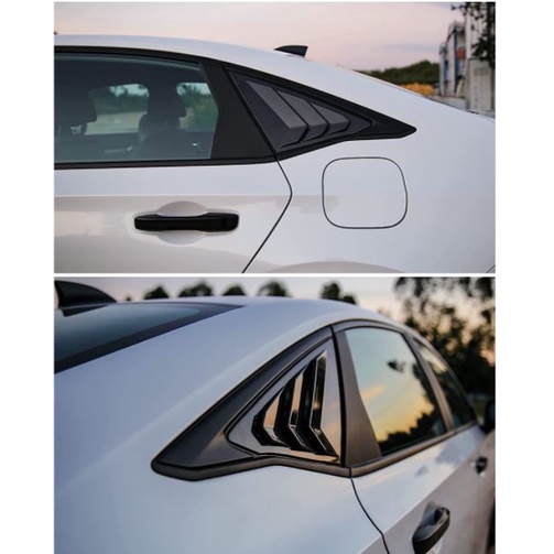 Honda Civic FE 2022-2024 Thế hệ thứ 11 Vỏ gương tam giác phía sau Màn trập cửa sổ - carbon / Piano đ