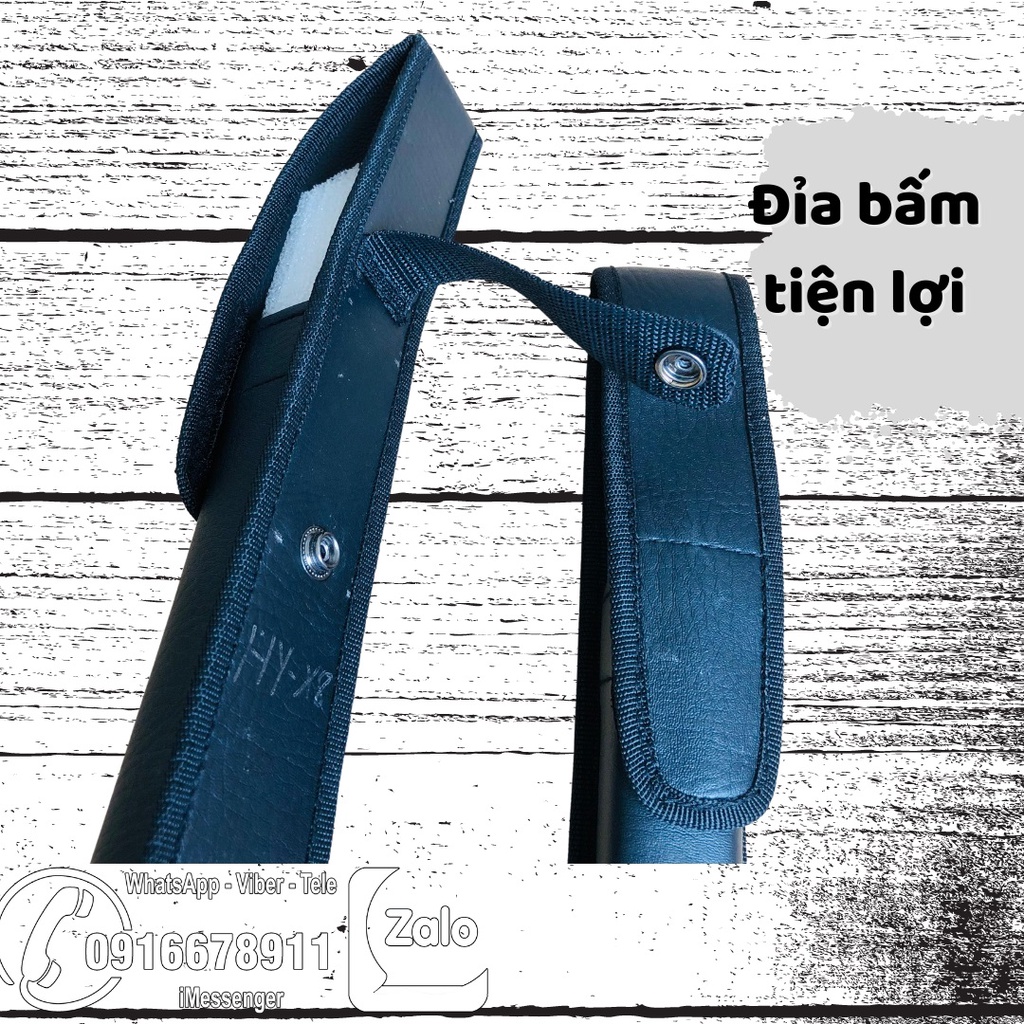Bao đèn pin HY X8 bằng da PU màu đen. Bao đựng đèn pin Huoyi HY-X8